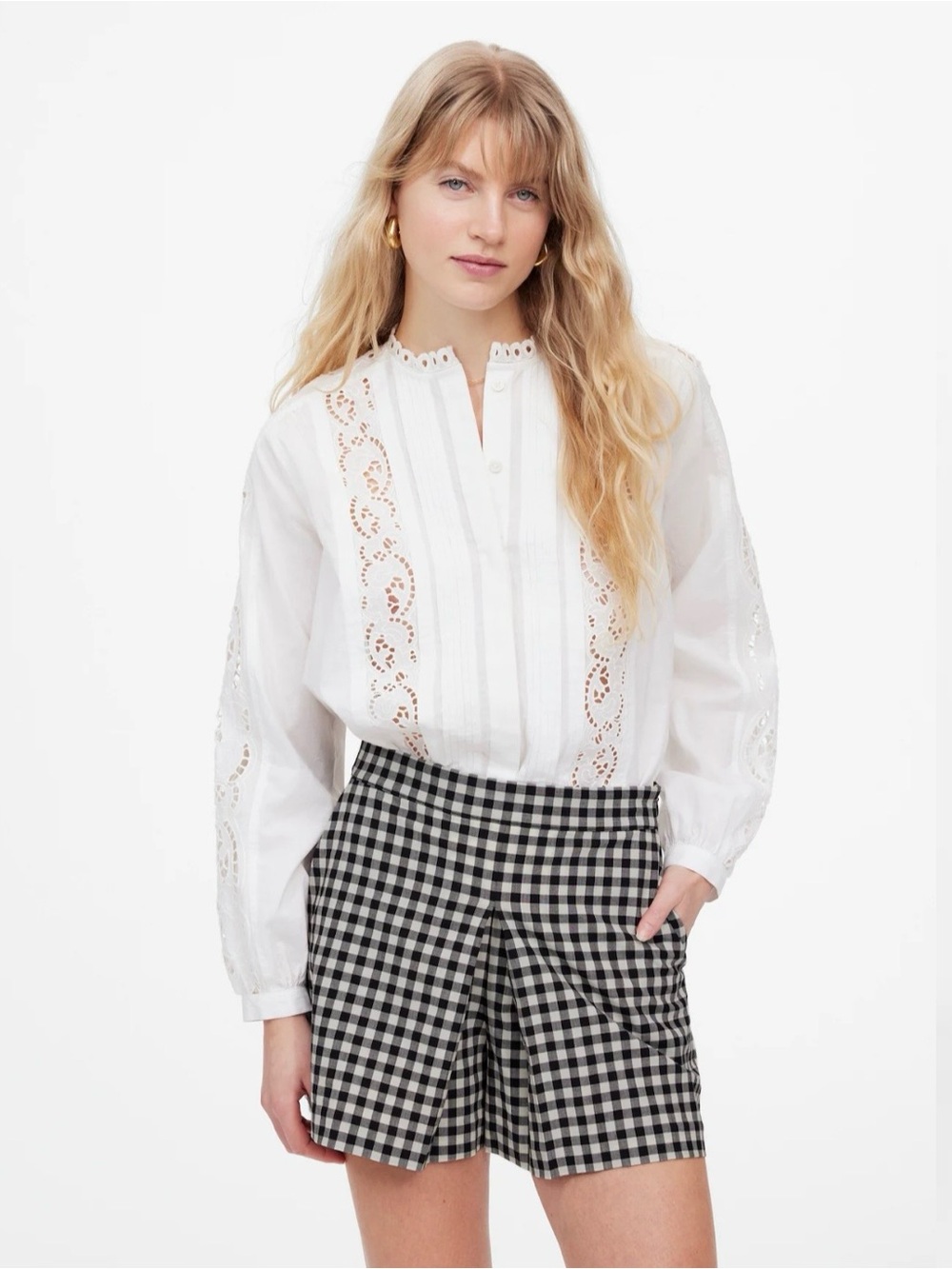 NWT Madewell Gingham Mini Skort